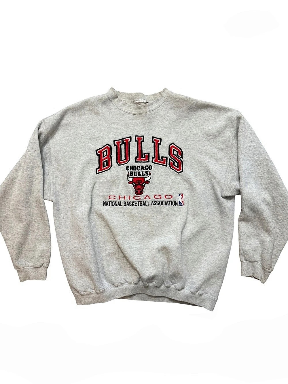 Vintage 90’s Chicago Bulls Embroidered NBA Men’s Sweatshirt Size L Basketball